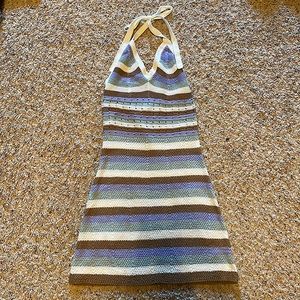 Ragstock crochet mini dress